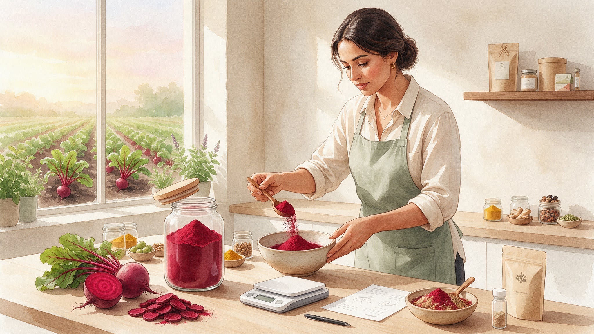 Organic Beetroot Powder in Ayurvedic Detox Blends