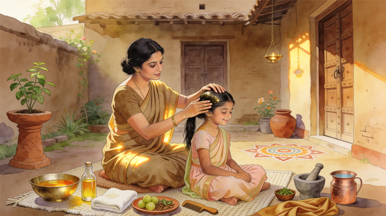 Ayurveda Hair Oiling: Benefits & How to Apply in the Right Way