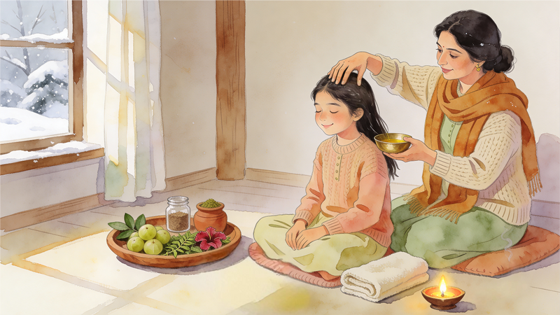 Why Your Hair Changes in Winter: Ayurvedic Tips for Stronger Strands